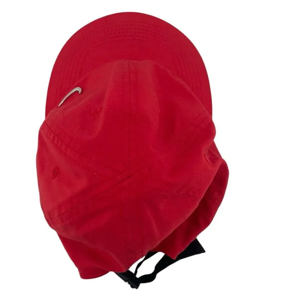 Nike Heritage 86 Kids Red Baseball Cap Hat 4-7 Adjustable Metal Swoosh